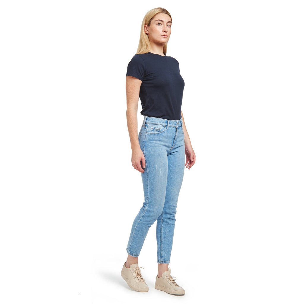 High Rise Mom Hubert Jeans
