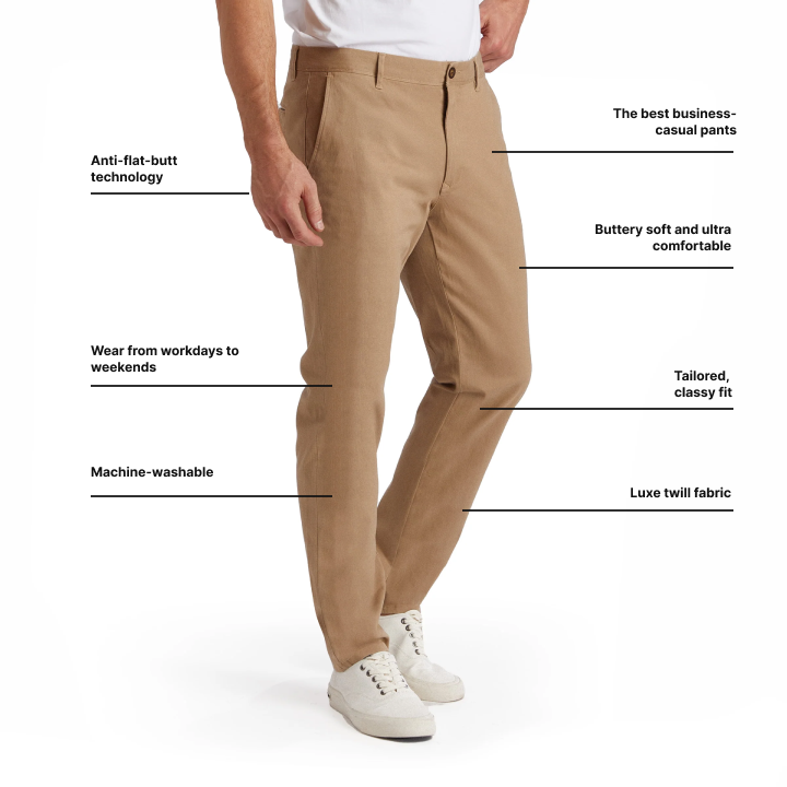 Everyday Comfort Slim Chino Pants