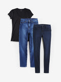 Bundle 01: 2 pair of Jeans + 1 Marcy Tee