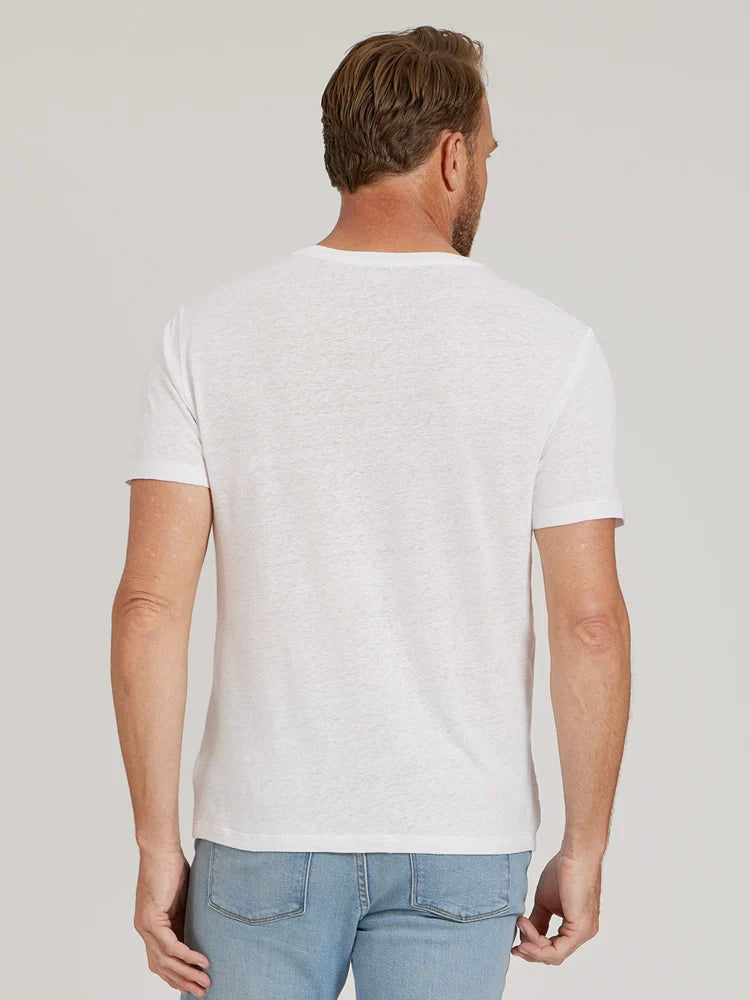 Linen Blend Crew Tee