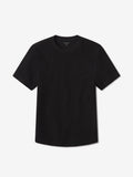 Cotton Waffle Curved Hem Crew