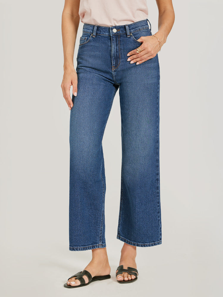 High Rise Cropped Straight Leg Gilmore