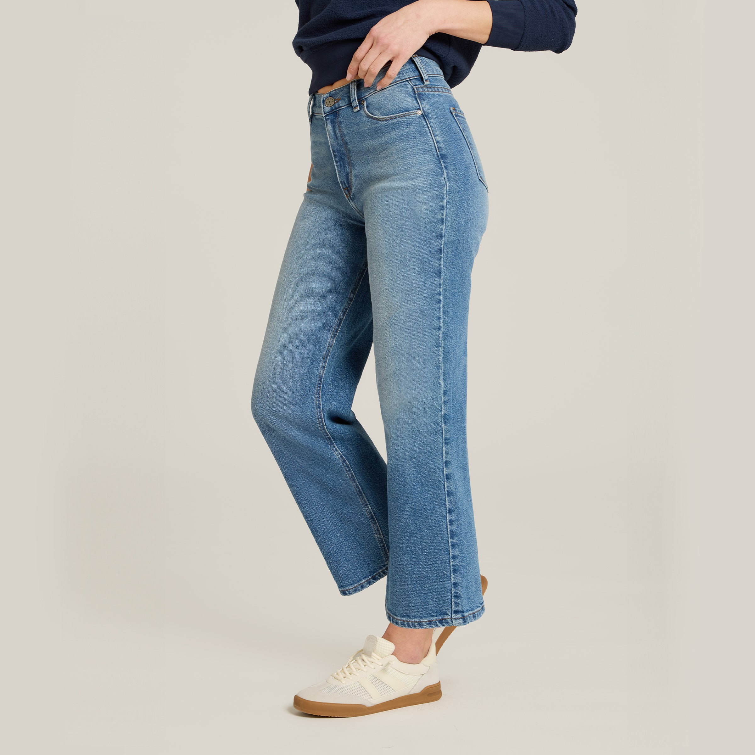 High Rise Cropped Straight Leg Gilmore