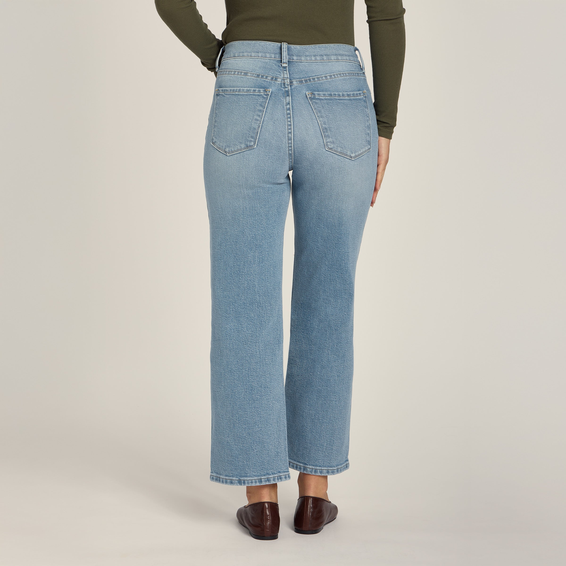 High Rise Cropped Straight Leg Hubert