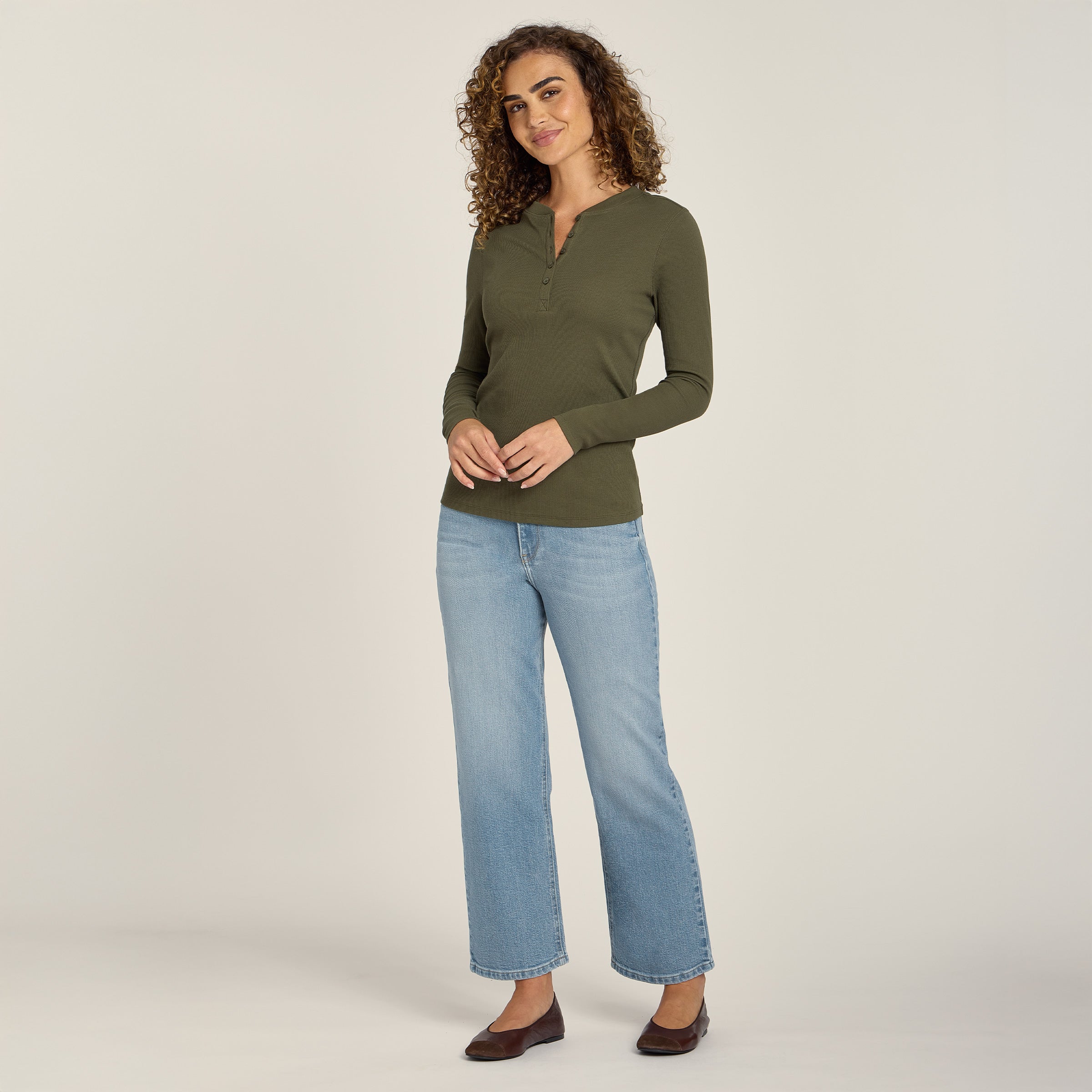 High Rise Cropped Straight Leg Hubert
