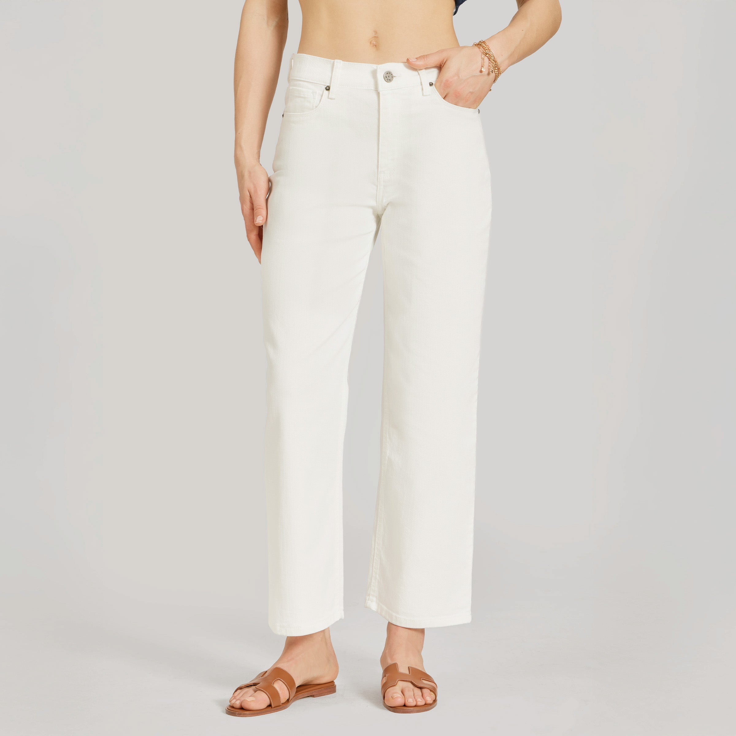 High Rise Cropped Straight Leg Mercer