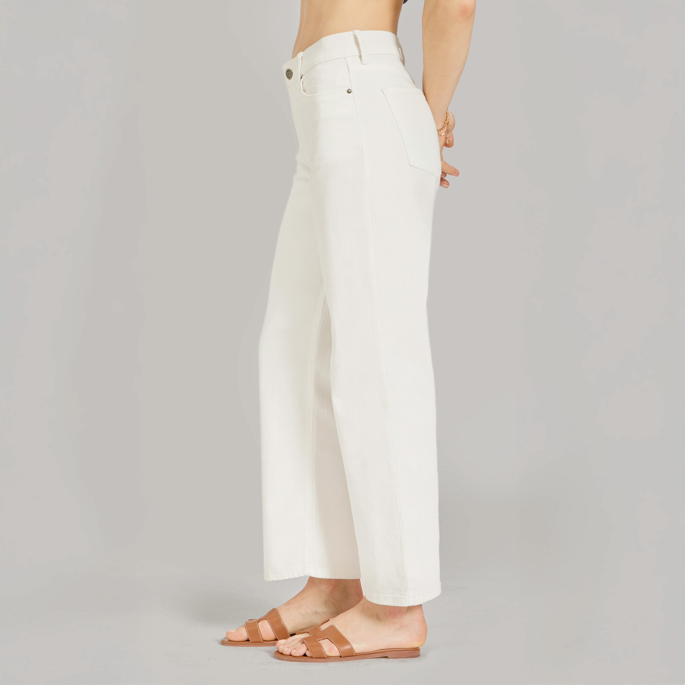 High Rise Cropped Straight Leg Mercer