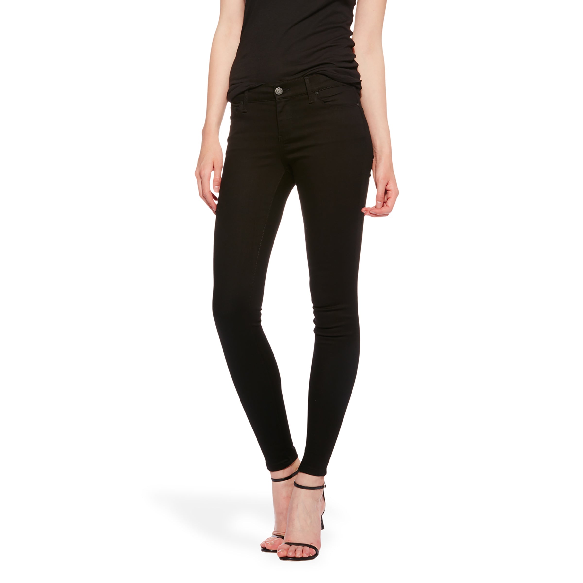 Mid Rise Skinny Bond Jeans