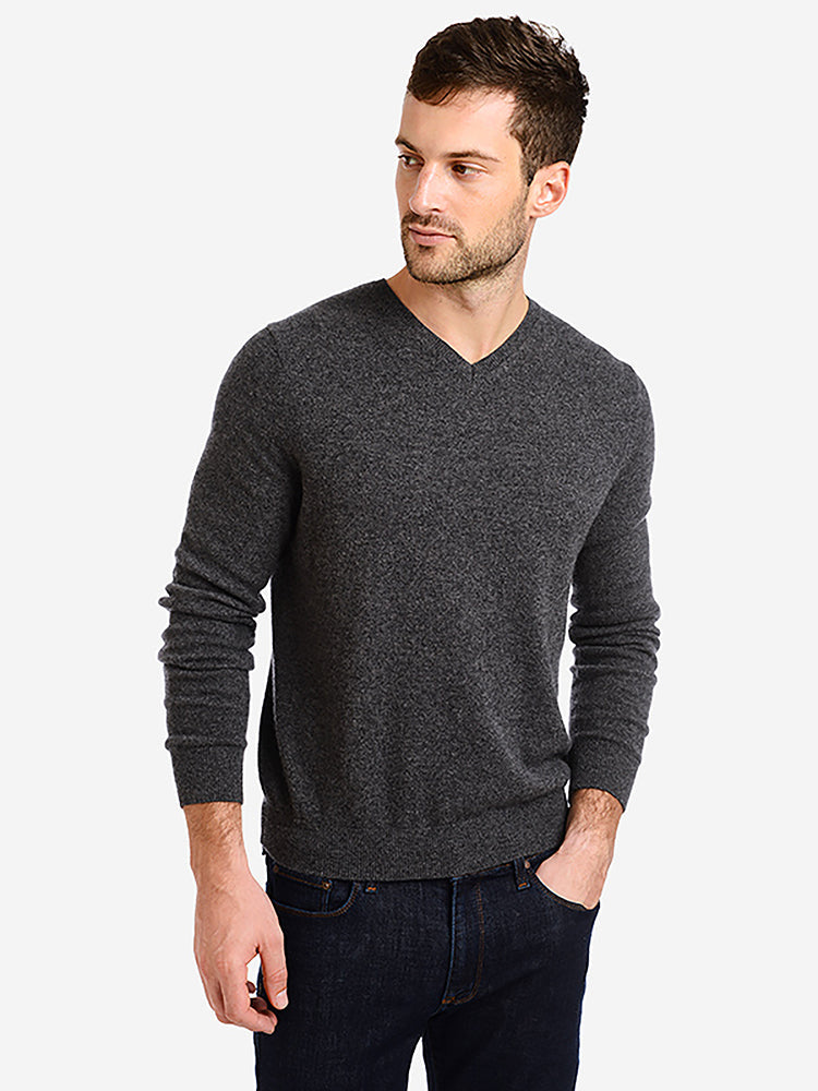 Classic Cashmere V-Neck Bergen Sweater