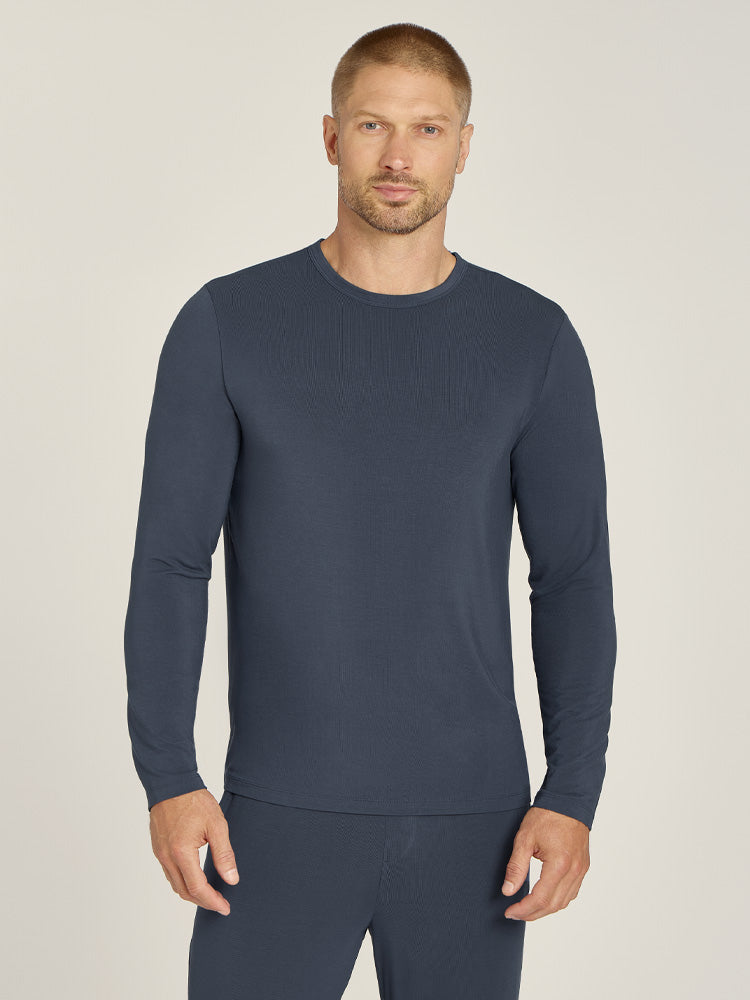Pajama Long Sleeve Crew Neck