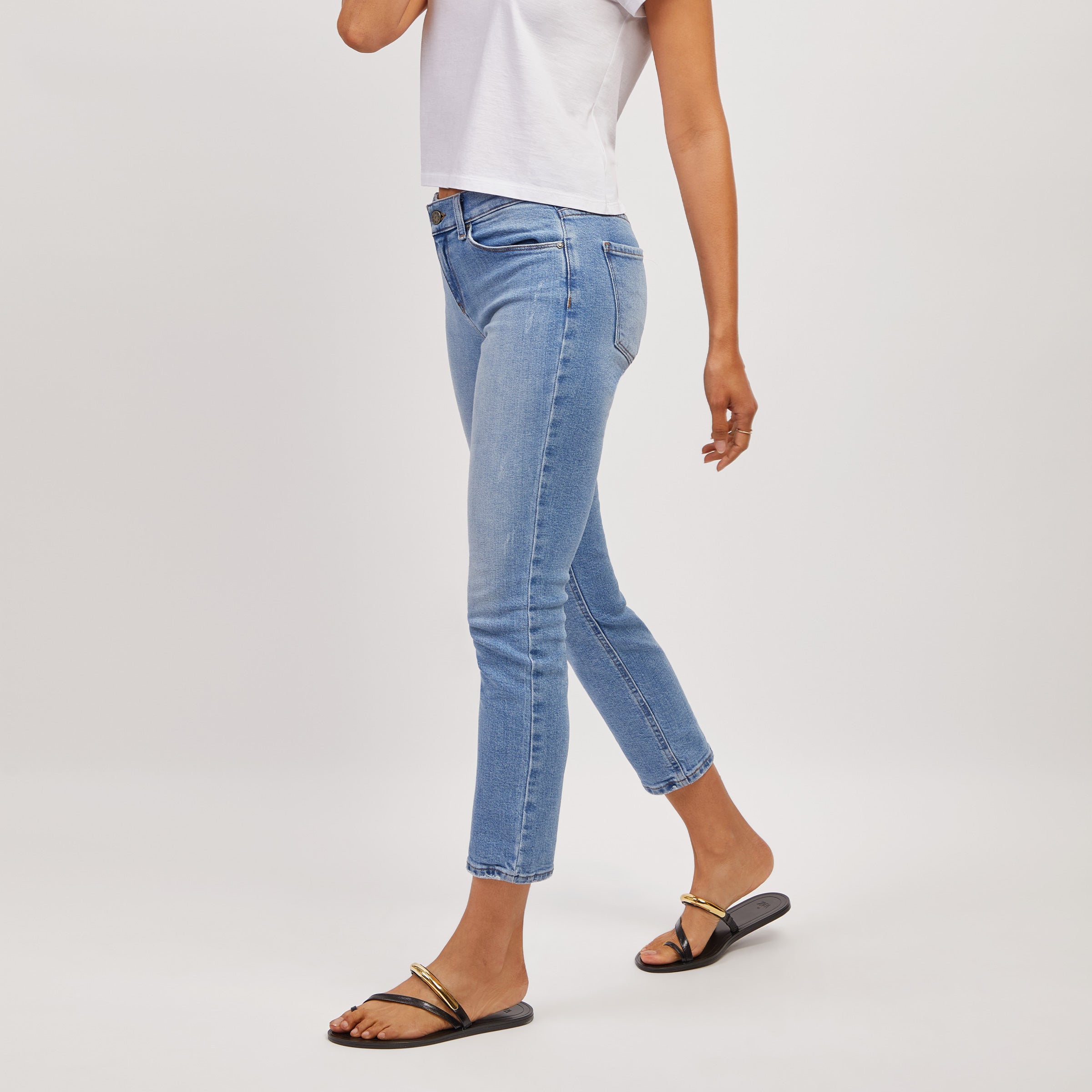 Mid Rise Slim Straight Hubert Jeans